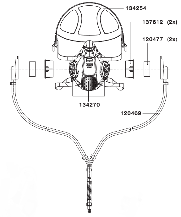 SATA air star C Complete Breathing Tube Assembly - Premium Solution for Seamless Work