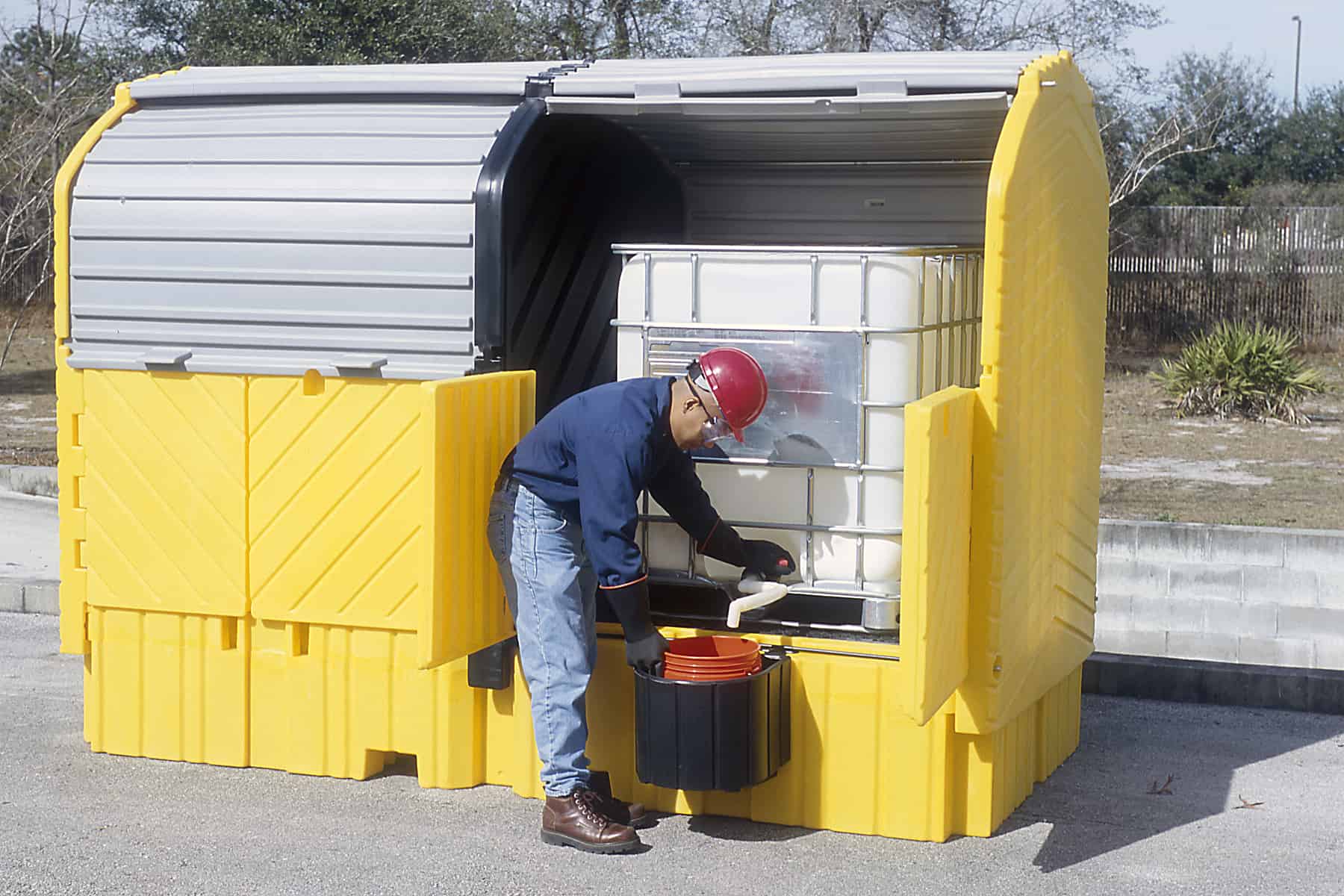 UltraTech Ultra-Twin IBC Hard Top Spill Pallet®: The Ultimate Outdoor Storage Solution