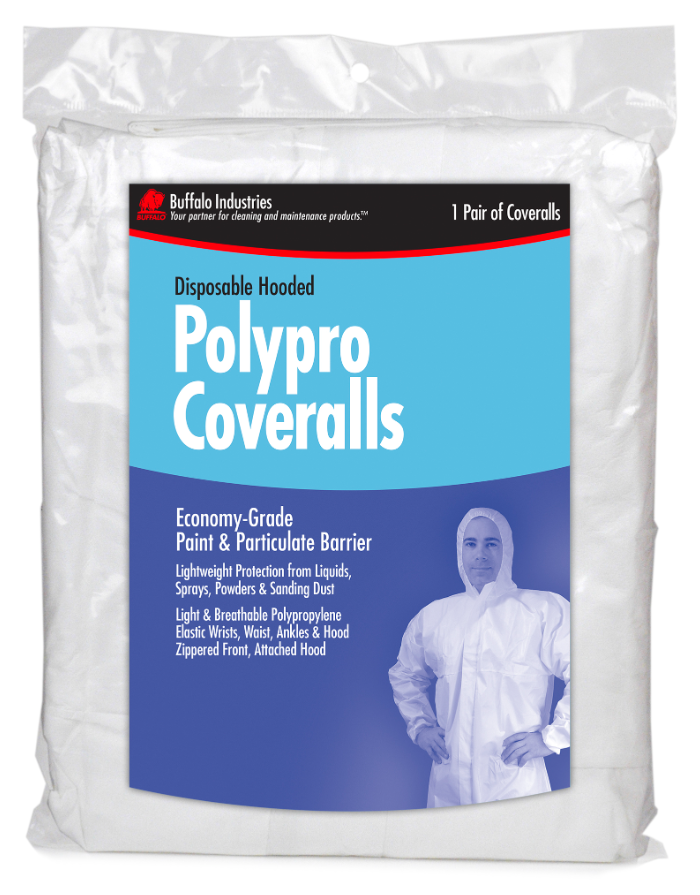 Buffalo Industries Single-Layer Polypro Coveralls: Lightweight Protection