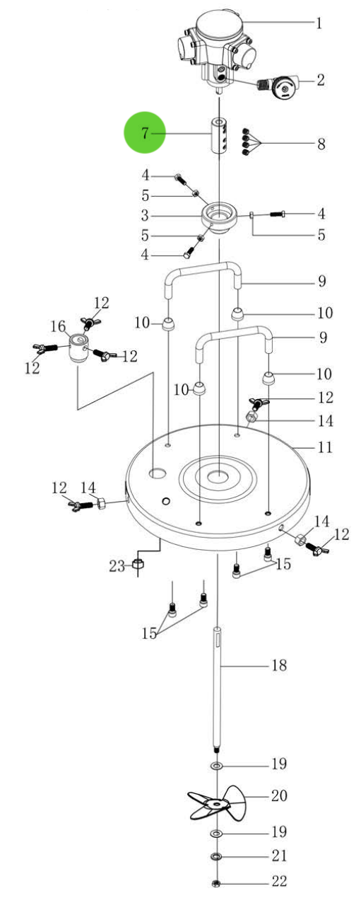 Total Finishing Motor Connector - Essential for 5 Gallon Agitator