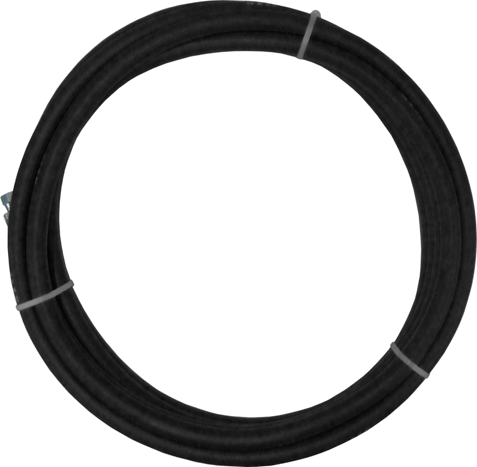 3/8” Black Fluid Hose (750 psi) with 3/8 NPS Fittings - Ideal for Fluid Transfer