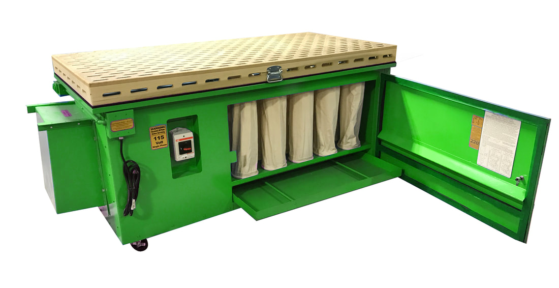 Denray 3672 Downdraft Table - Ideal for Medium Jobs