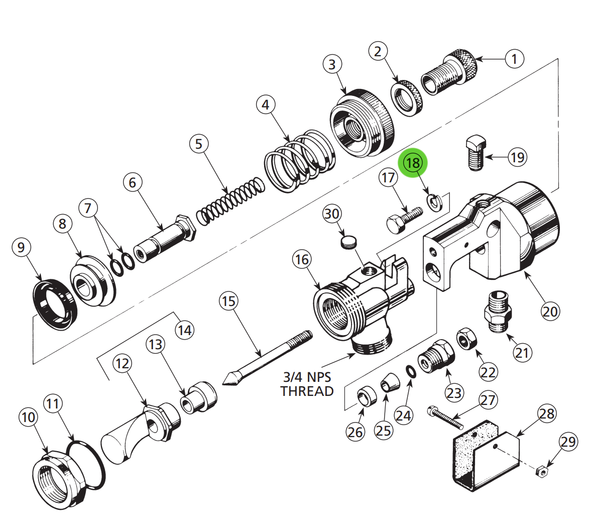 Binks 20-1041-1 Lockwasher - 1/4 x 0.453 OD, Your Reliable Locking Solution