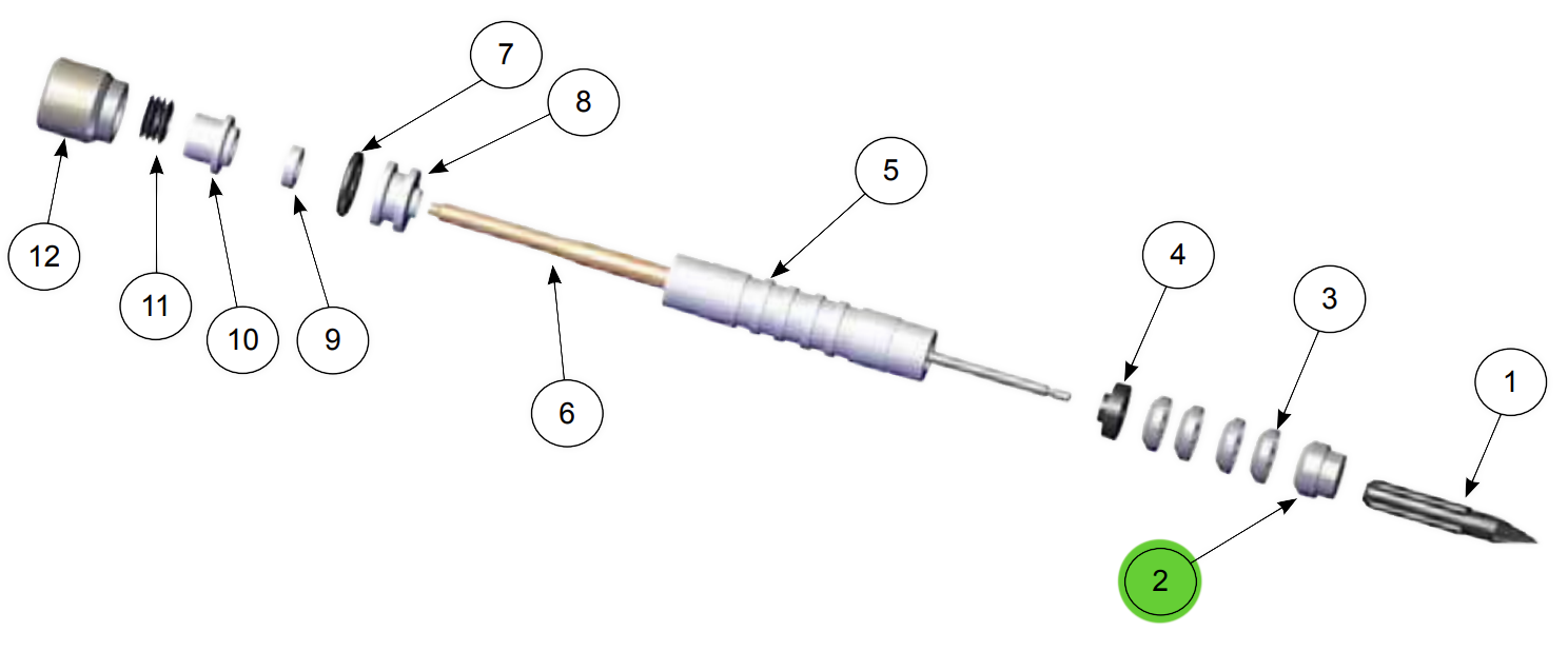 Ransburg Electrostatic Gun's Stunning Male Adapter