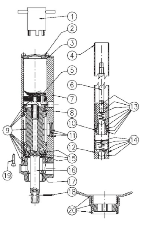SATA 51961 Premium Packing Set for HKU Pump