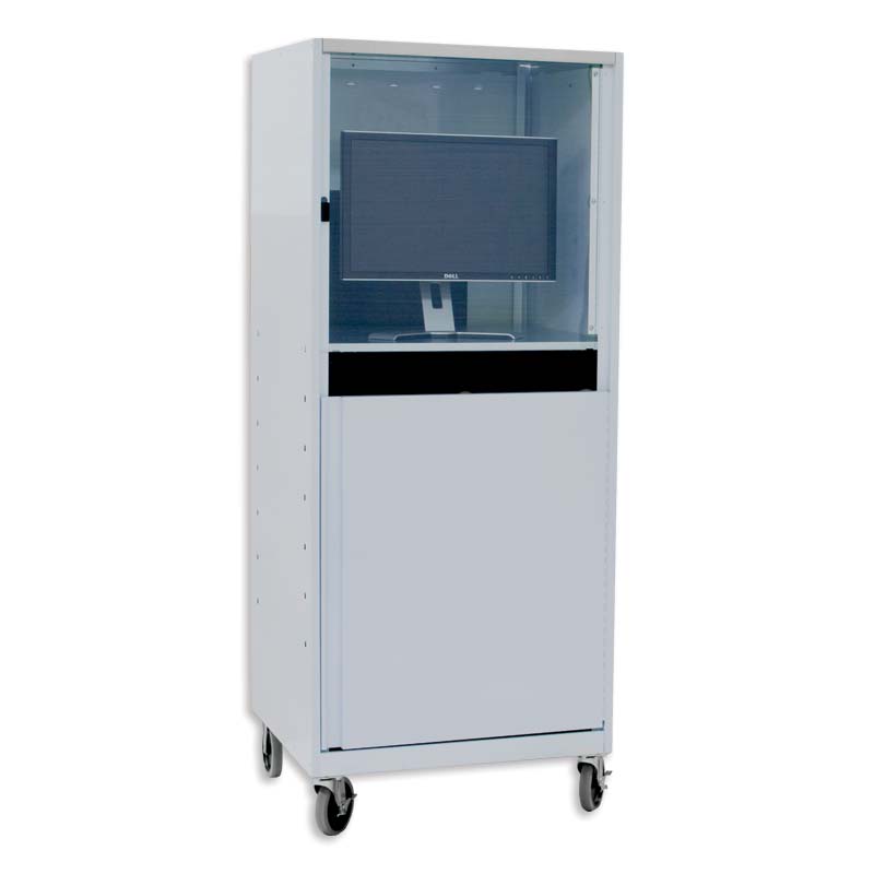Dedoes Stunning Large White Computer Cabinet