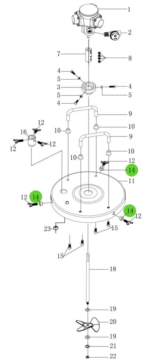 Total Finishing 5 - Gallon Agitator Tank Lid Nut: The Perfect Fit!