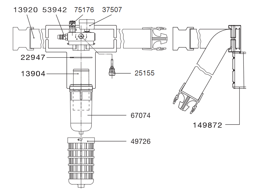 SATA air star C Complete Breathing Tube Assembly - Premium Solution for Seamless Work