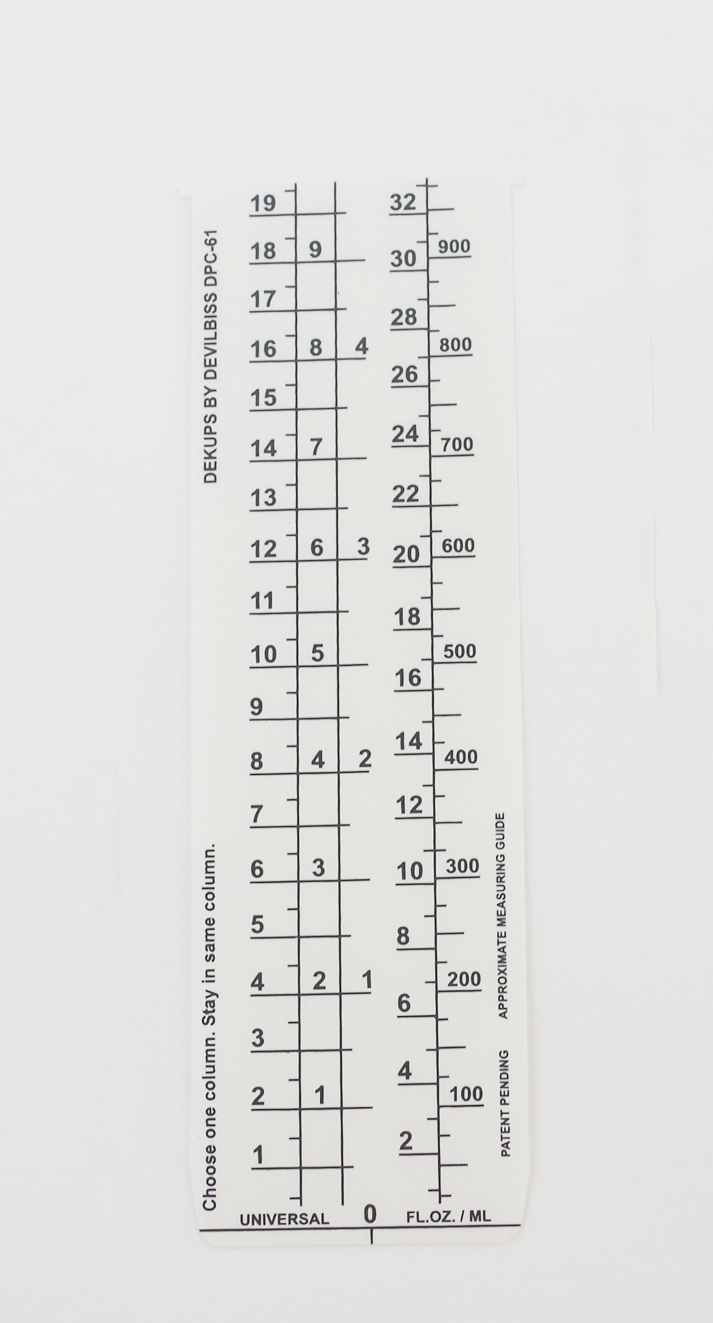 DeVilbiss DeKups® 34 oz. Universal Measuring Guide - Must - Have for Painters!