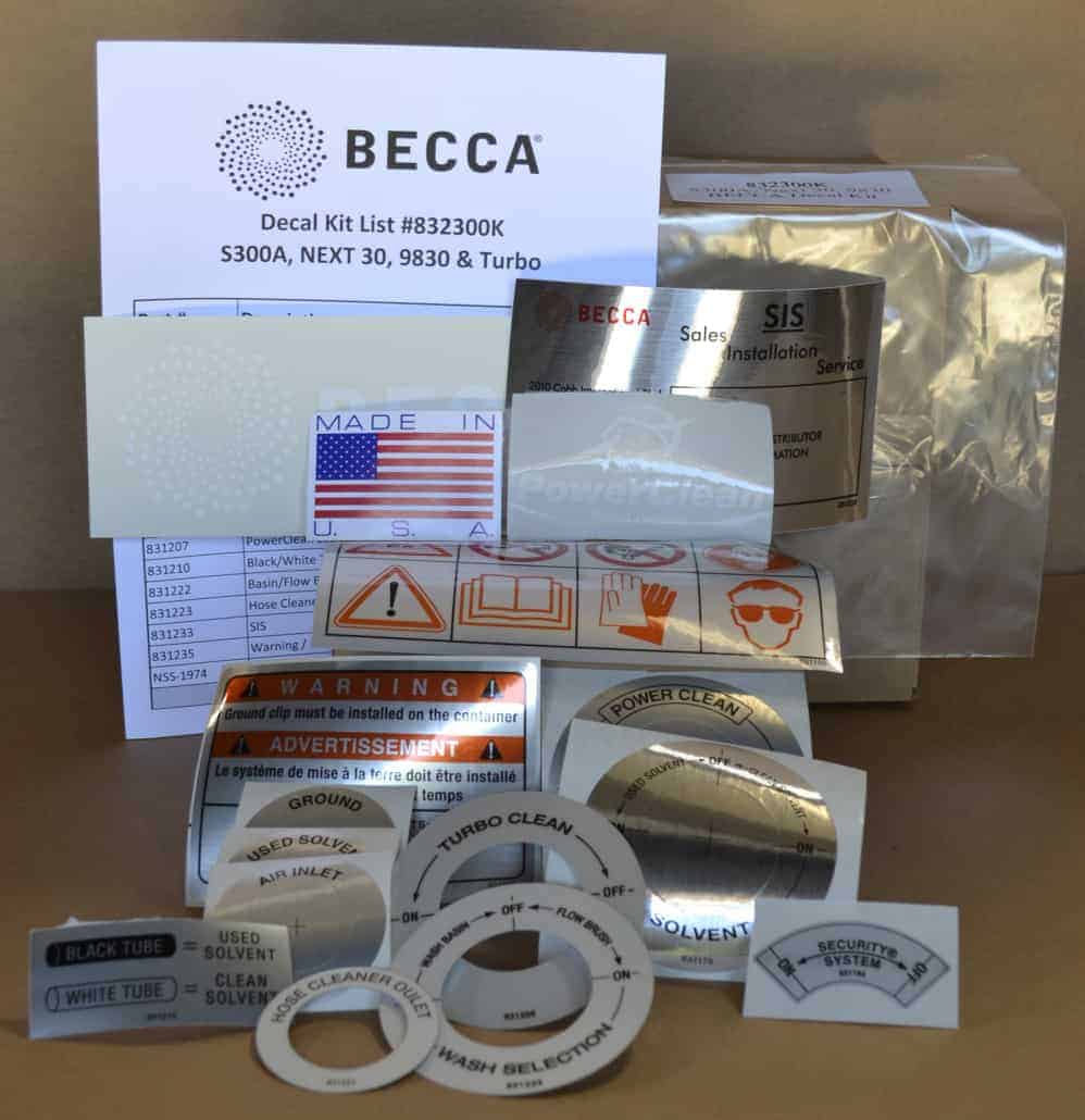 E800A Spray Gun Cleaner Decal Kit - Transform Your Cleaning!