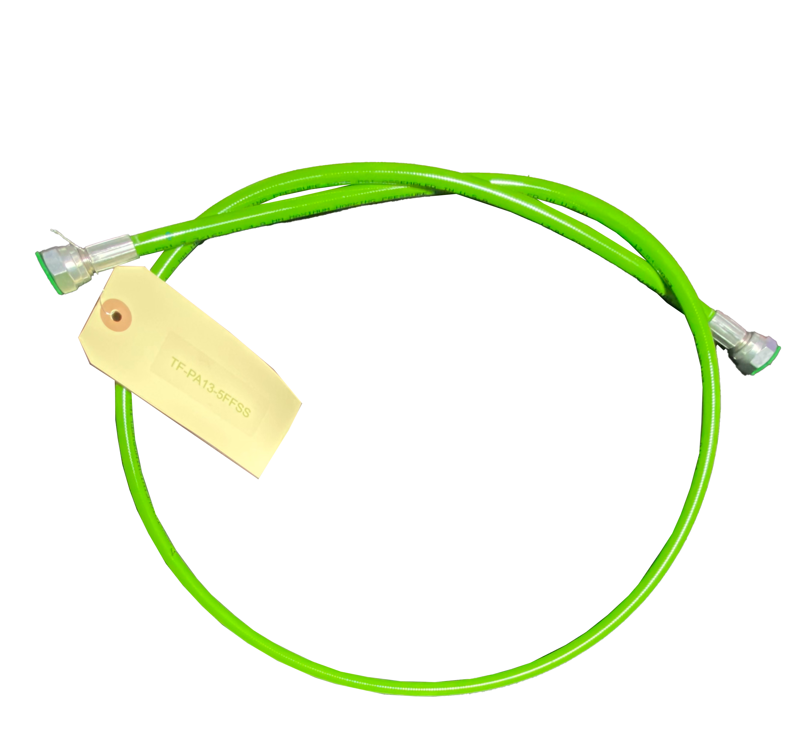 3/16” High-Pressure Green Airless Fluid Hose (5000 psi) - Ideal for Paint Spraying!
