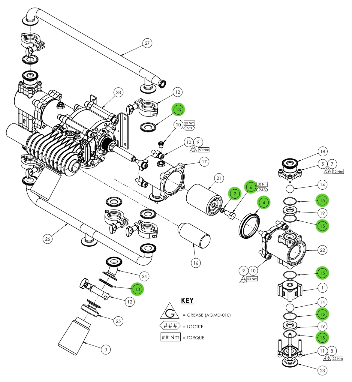 Binks 250714 Fluid Section Seal Kit: Essential for Maple 15/3 AFP Pumps!