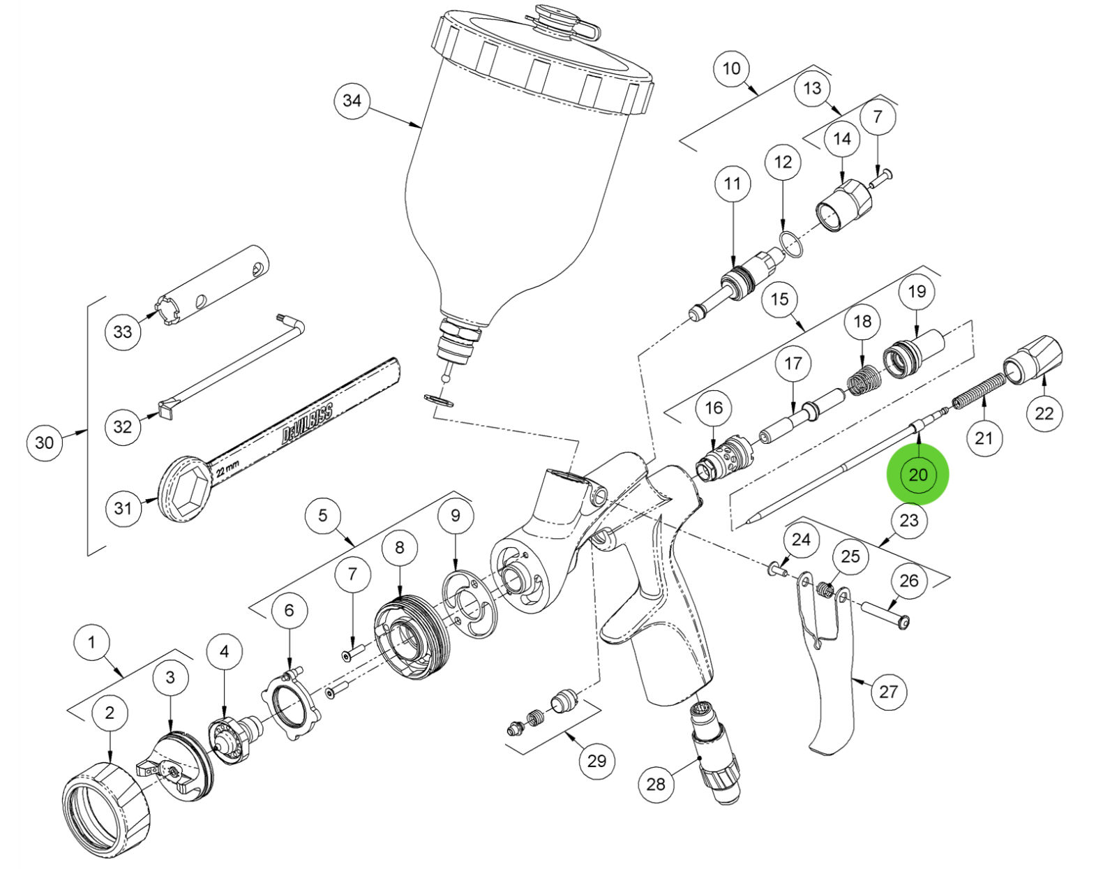 Binks DVXG-336 Fluid Needle Kit: Your Ideal Fluid Control Solution