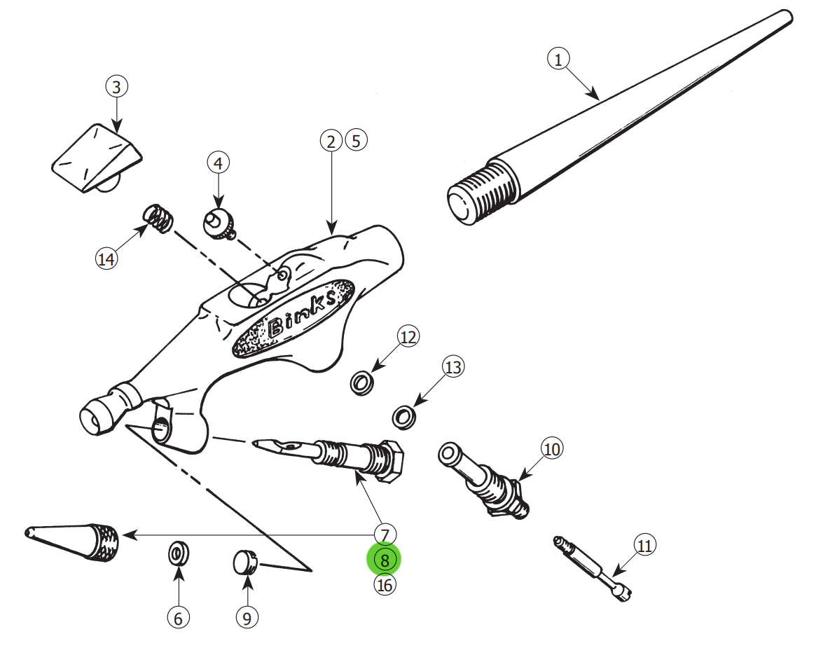 Binks 59-10 Wren Fluid Control Assembly B - Unleash Your Airbrushing Potential!
