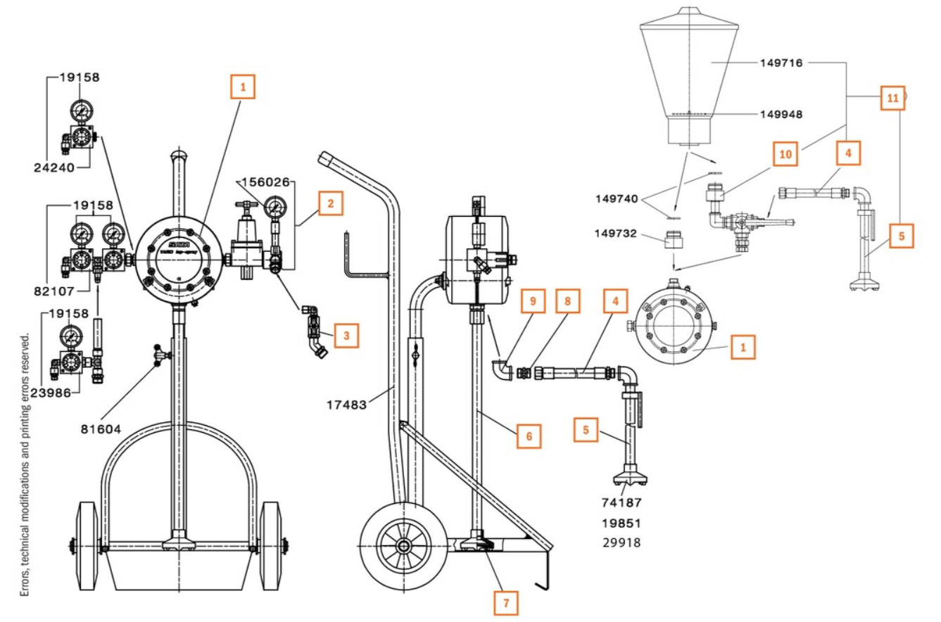 SATA 24240 Single Pressure Regulator - Ideal for Vario Top