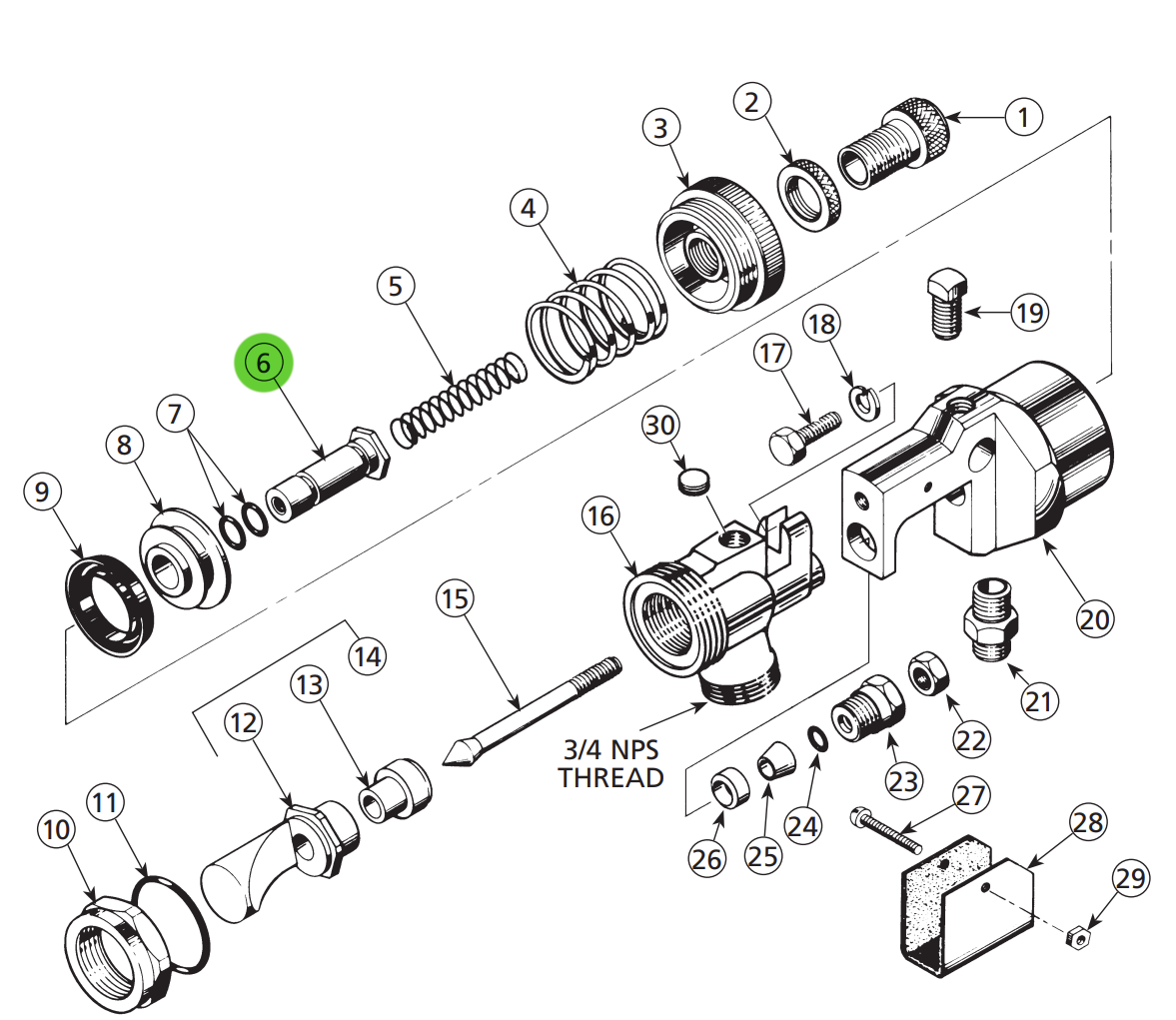 Binks 54-1197 High-Performance Piston Rod - Upgrade Your System Now!
