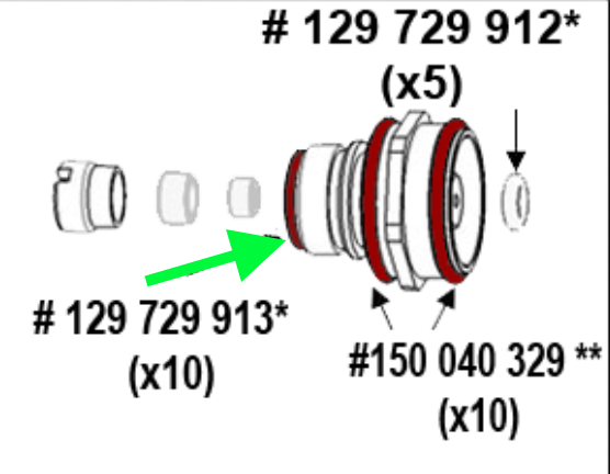Get 10 Aftermarket KREMLIN® 129.729.913 Seal Rear Gaskets for Your Diffuser Now!