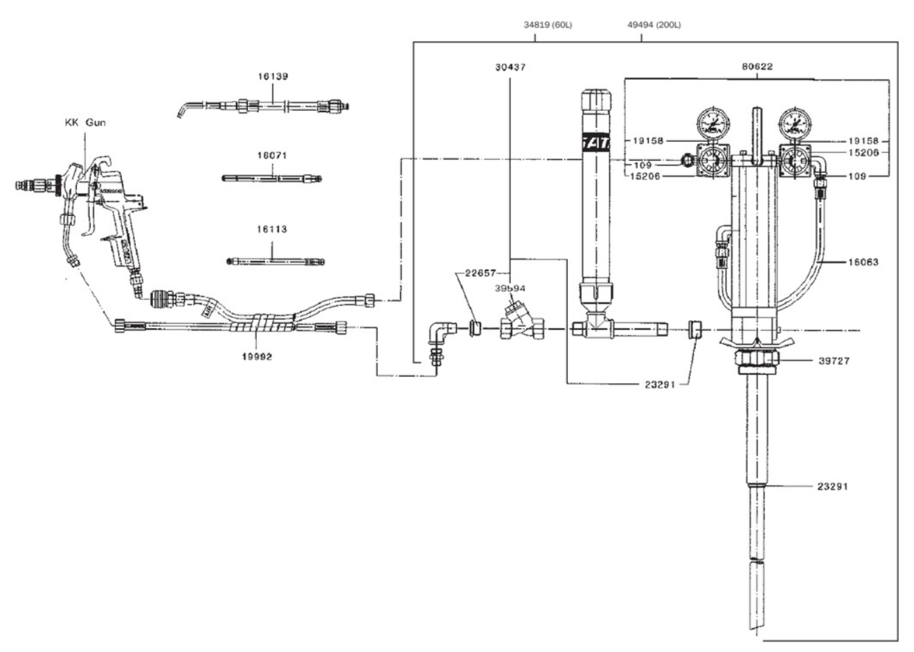 SATA 57521 High - Performance Piston Rod for HKU Pump