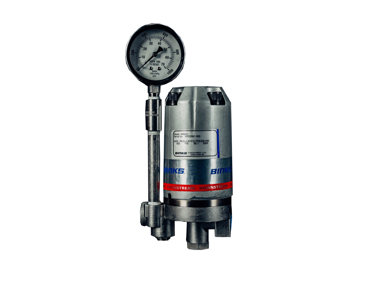 Binks High-Pressure 3/8 Fluid Regulator - Unleash Your Fluid Control!