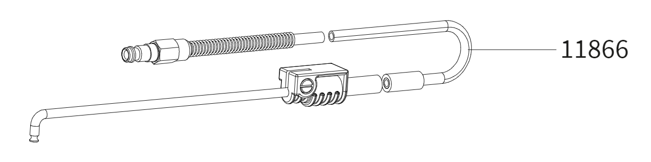 SATA 11866 Round Hooked Wand with Type 1 Conn(8359) - A Must - Have Tool!