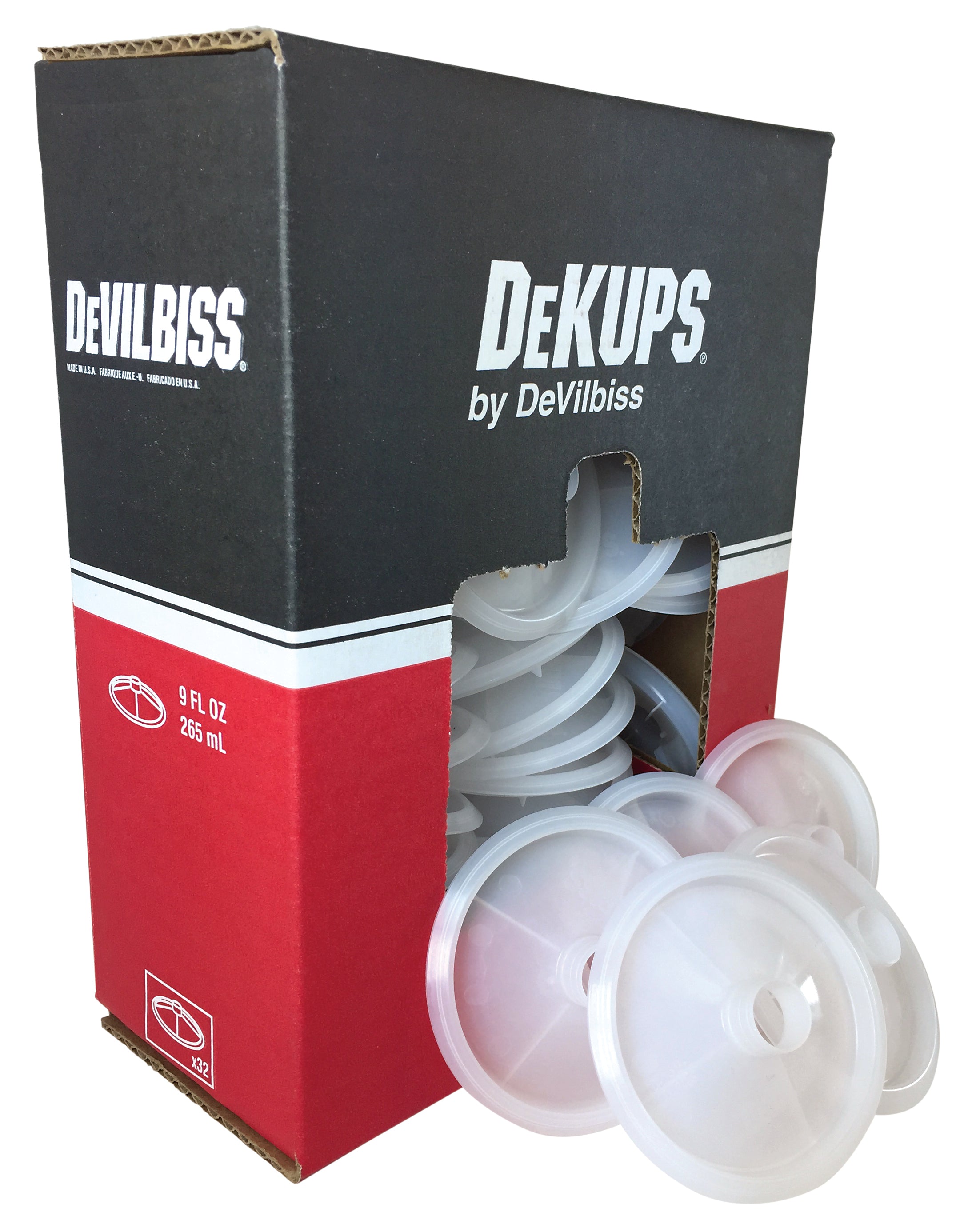 DeVilbiss DeKups® 9 oz. Disposable Lids - A Must-Have for Painters!