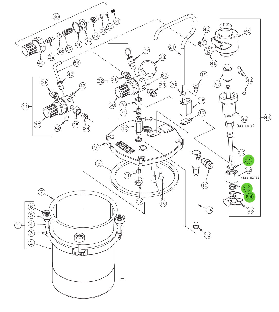 Binks 80 - 463 Premium Agitator & Seal Repair Kit - A Must - Have!