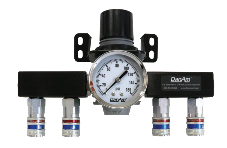Dan-Am Dual Manifold Compressed Air Regulator Assembly - The Ultimate Solution for Precise Air Control