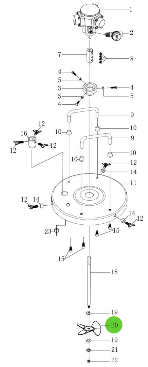 Total Finishing's Ultimate Agitating Rod Blade for 5 - Gallon Agitators