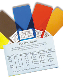 DeFelsko Premium Plastic Shims