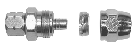 Binks 72-1325 Premium Hose Connection: 1/4 NPS(F) Swivel x 3/8 Hose (I.D.)