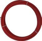 Vibrant Red 1/4” Air Hose (200 psi) with 1/4” NPS Fittings - Ideal for Your Needs!