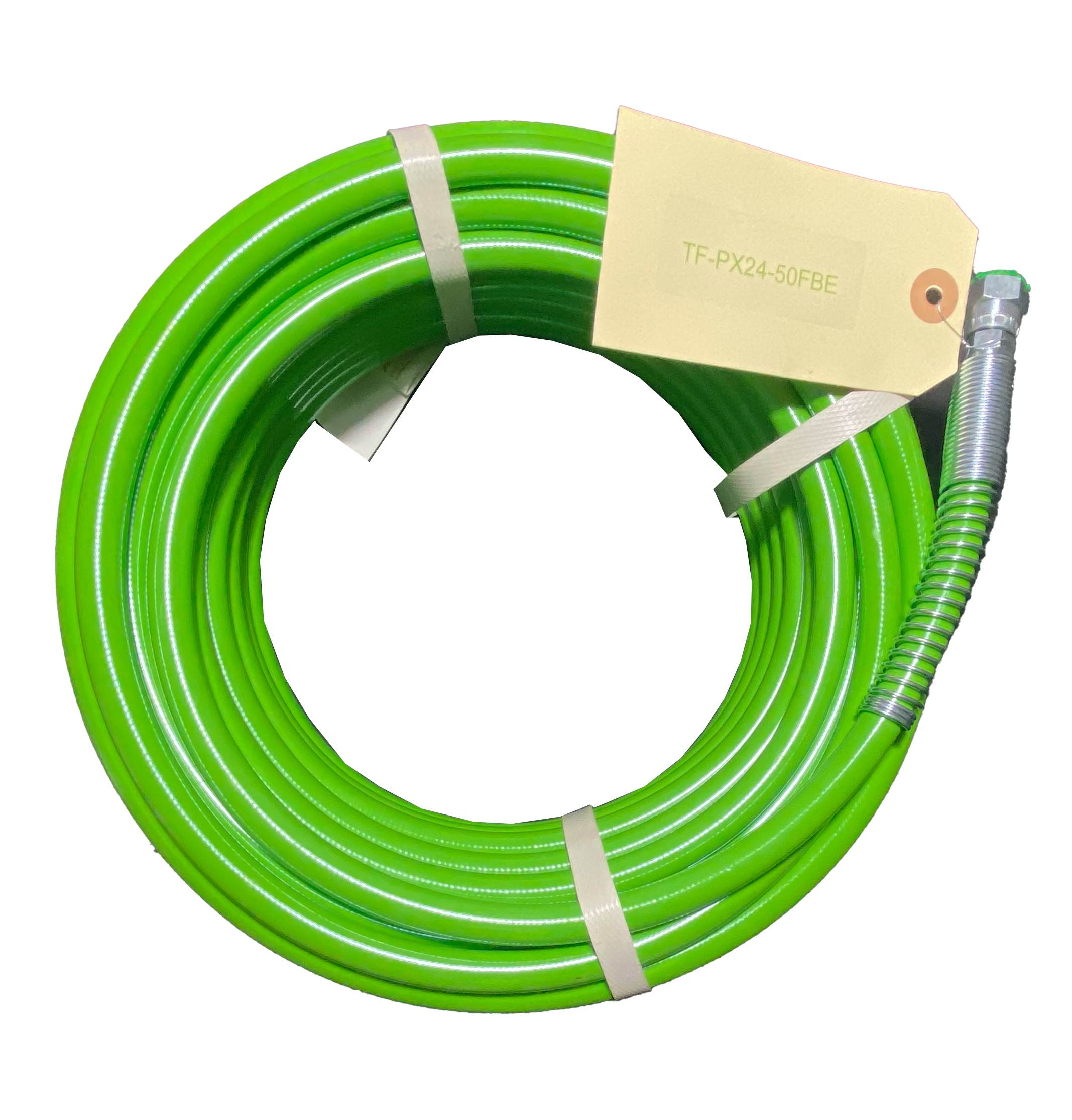 Premium 1/4” Airless Fluid Hose - Green (3600 psi) with 1/4 Female Fittings