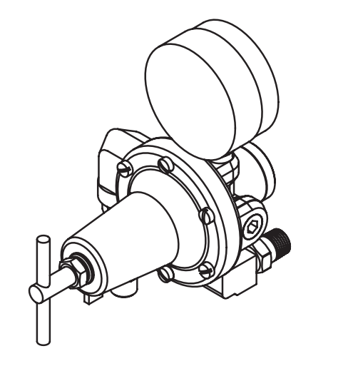 Binks 41-718805 Single Air Regulator Control - Ideal for 1/2' Gemini II Diaphragm Pumps