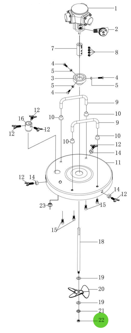 Total Finishing 5 - Gallon Agitator Inner Fixing Screw: The Perfect Solution!