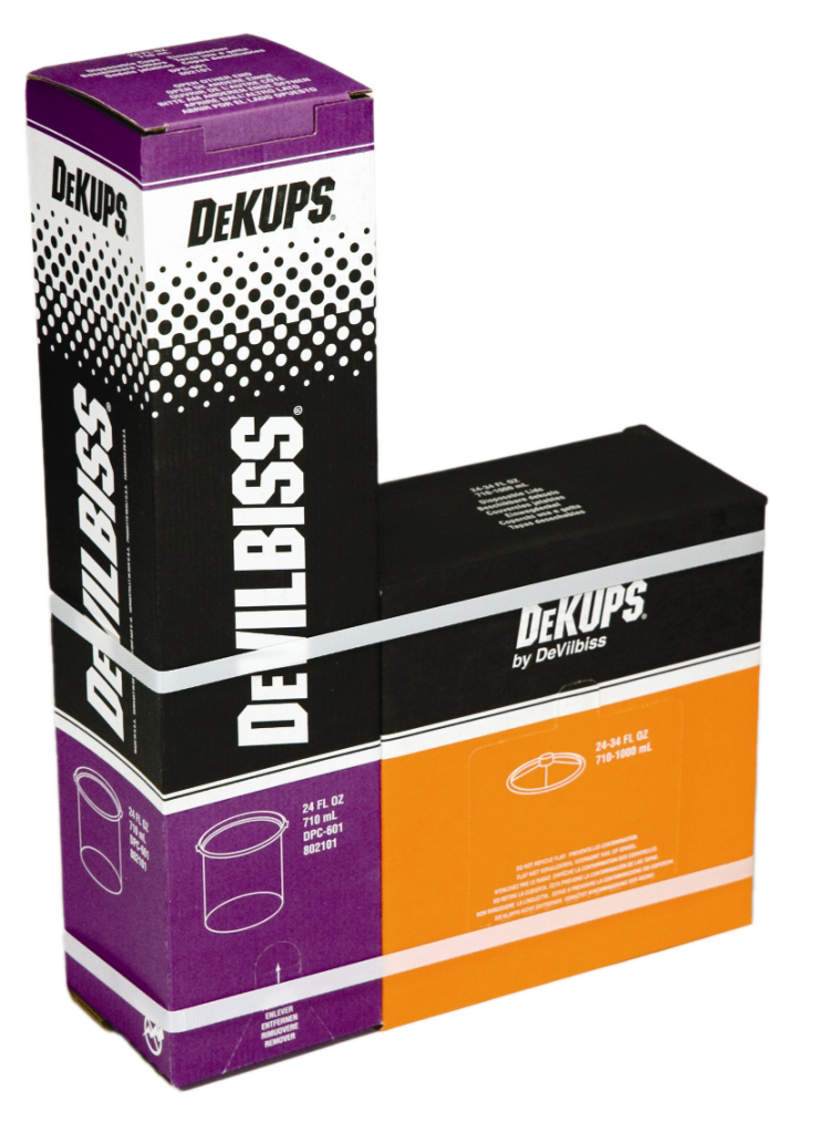 DeVilbiss DeKups® 24 oz. Disposable Lids and Liners - A Must-Have for Painting!