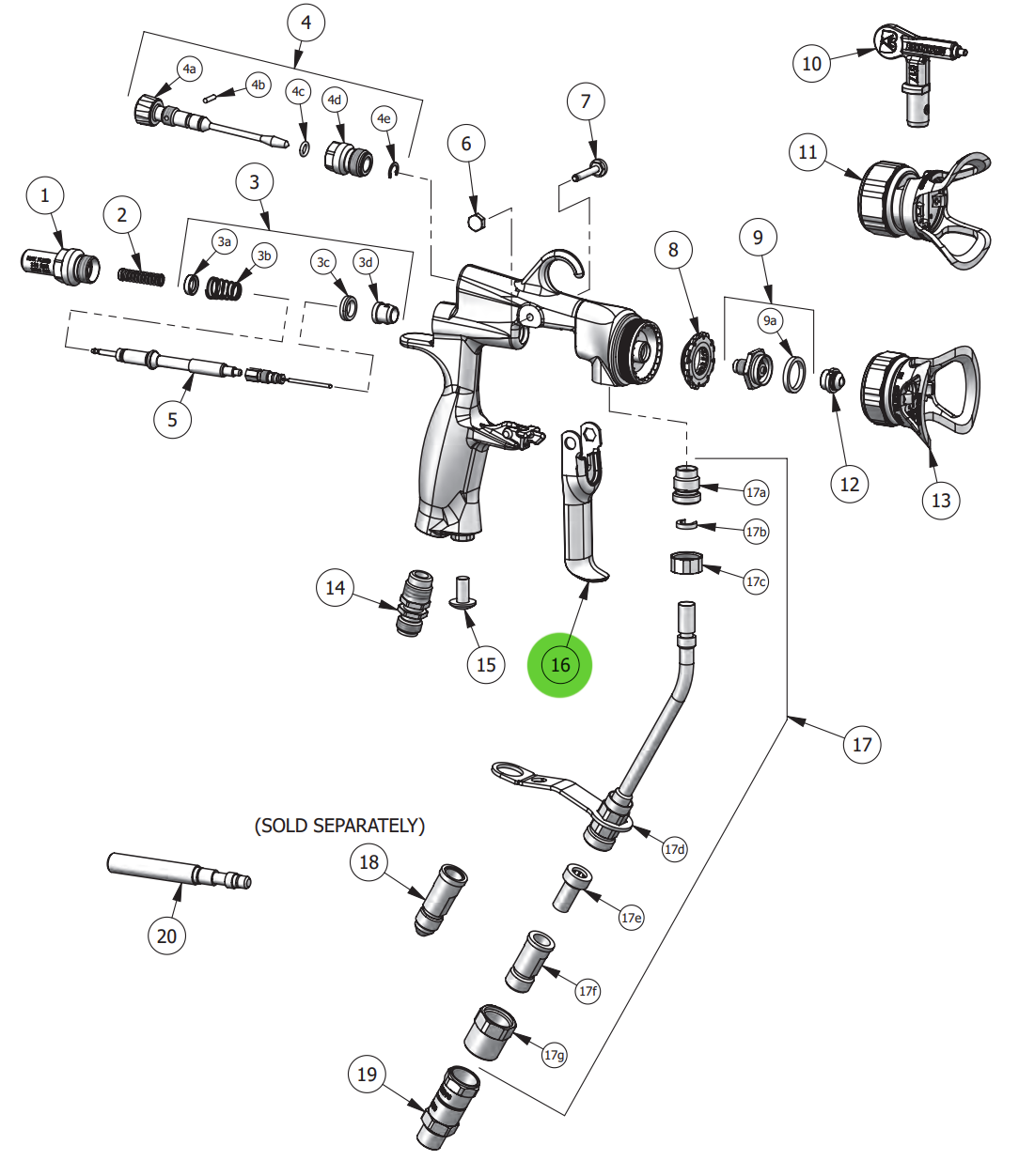 Binks 54 - 6018 Short Pull Trigger, Trophy AA: Your Ultimate Spray Gun Upgrade