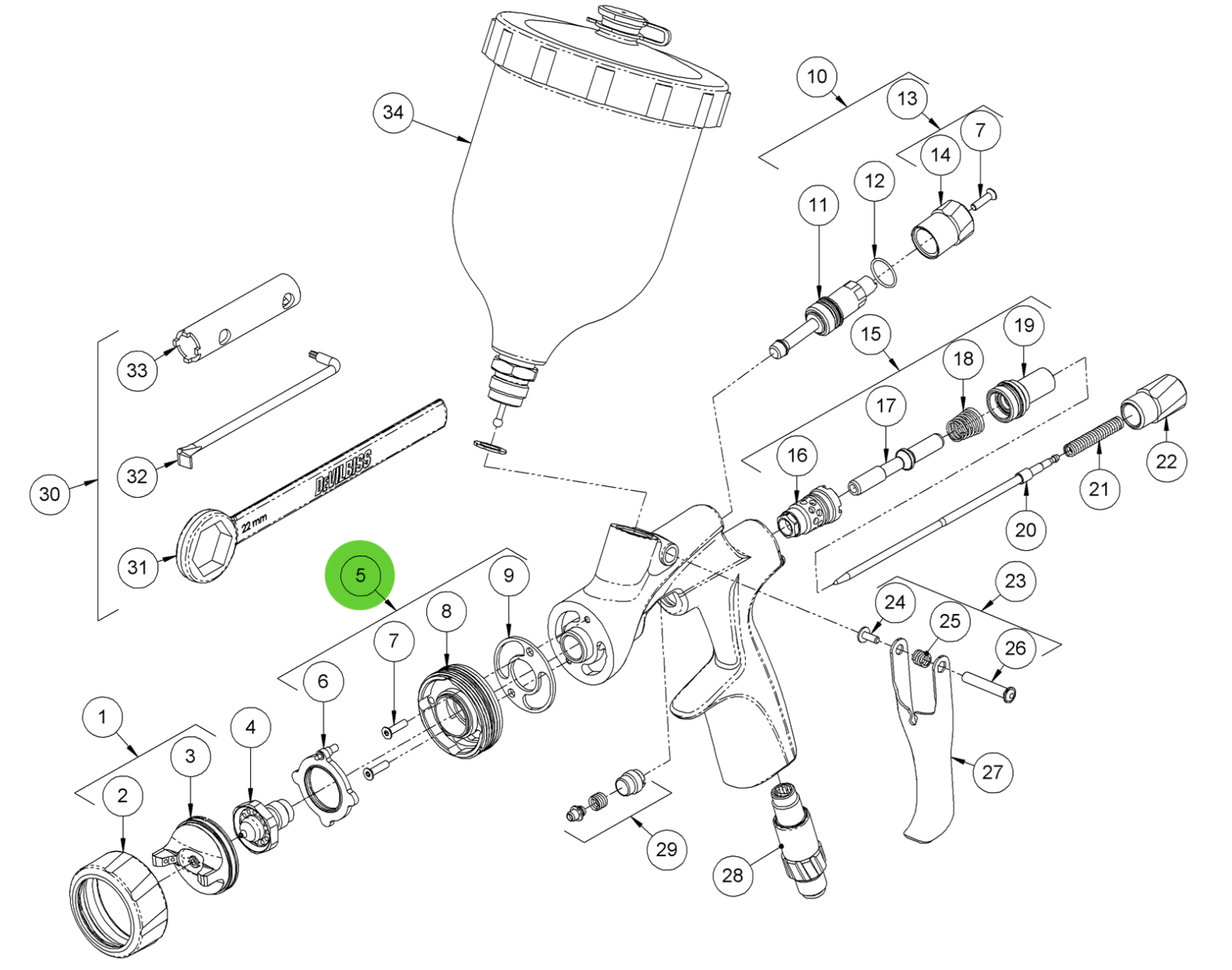 Binks DVXK-401 Spray Head Kit: Your Ultimate Painting Solution