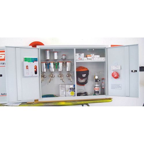 SATA Dan-Am Co. #95 Large Double Door Spray Gun Cabinet - Your Ideal Storage Solution
