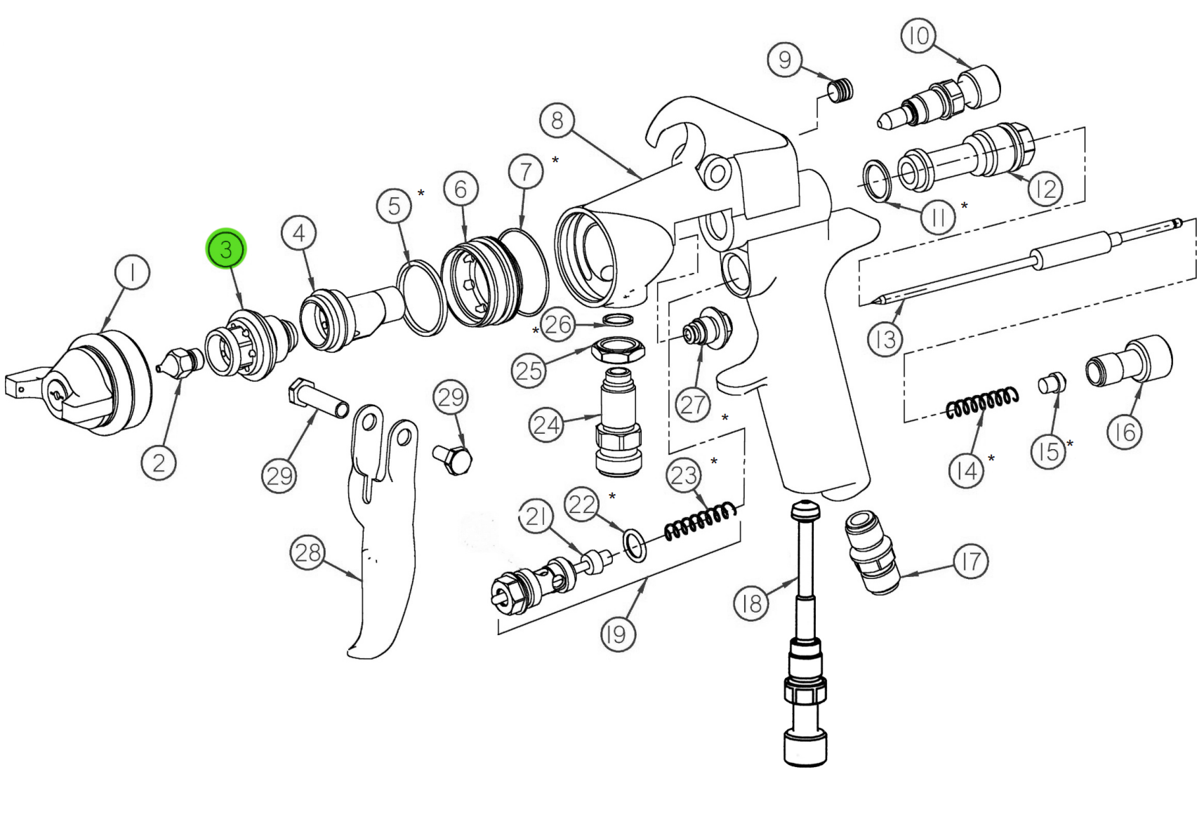 CA Technologies 31 - 2201 - P Revolutionary Conversion Fluid Nozzle Body Package