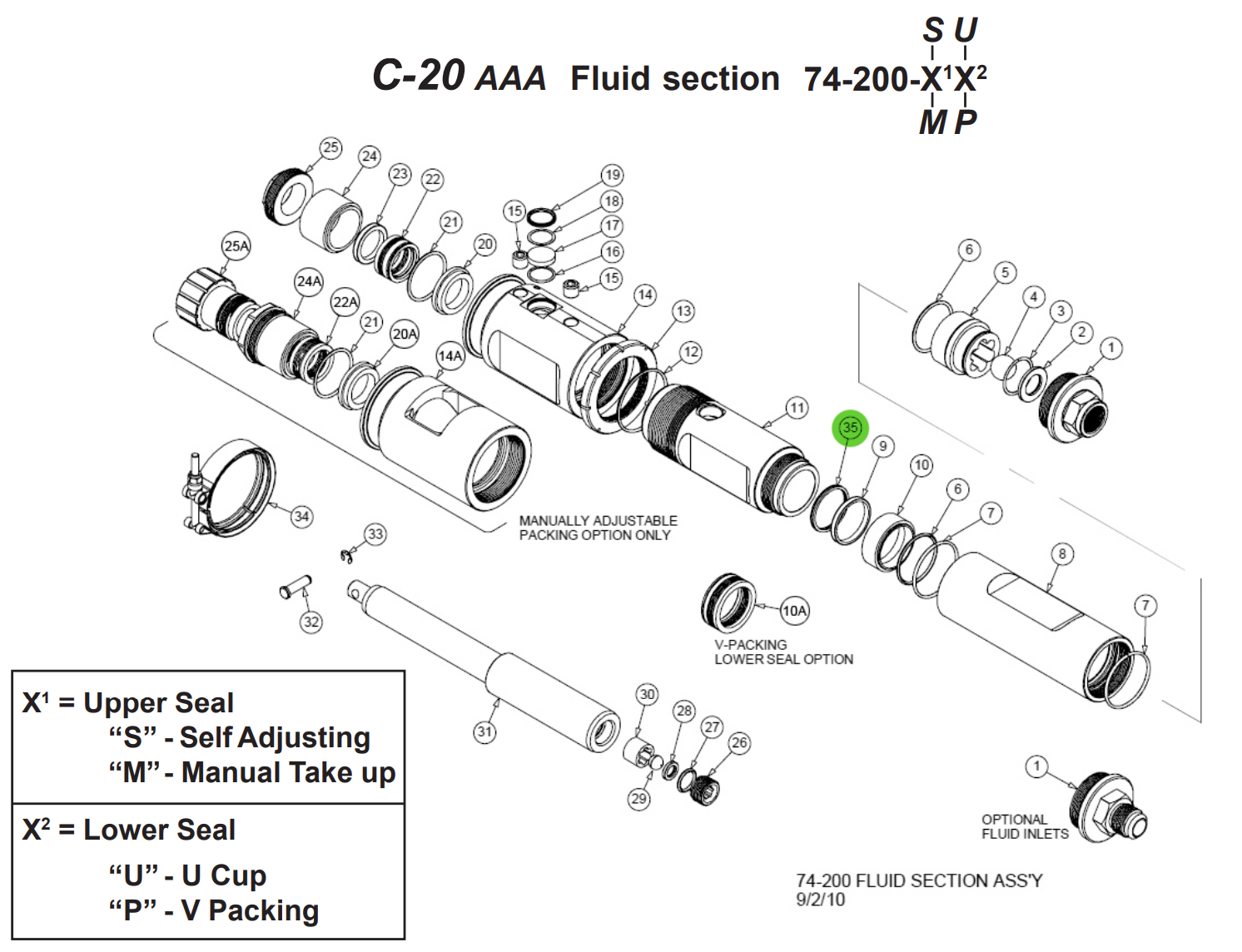 C.A. Technologies 74-215 Lower Rod Seal - 2Gpm, a Must-Have!