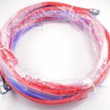 Must-Have 3/16 AAA Fluid & Air Hose Set - Blue Fluid/Red Air (1885 psi) with 1/4 x 1/4 NPS Female Fittings