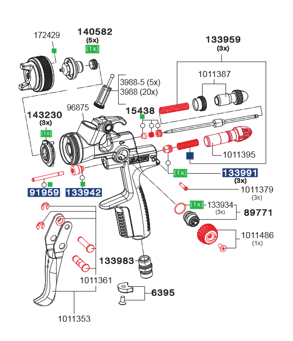 SATA Air Piston Service Set: 3000K, 1500B, 1000 & 100 - The Ultimate Solution