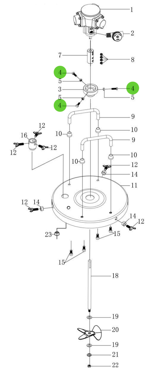 Total Finishing Air Motor Screw: The Perfect Fit for Your 5 - Gallon Agitator