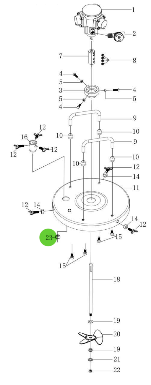 Total Finishing's Amazing 5 - Gallon Agitator Backflow Pipe Fixing Seat