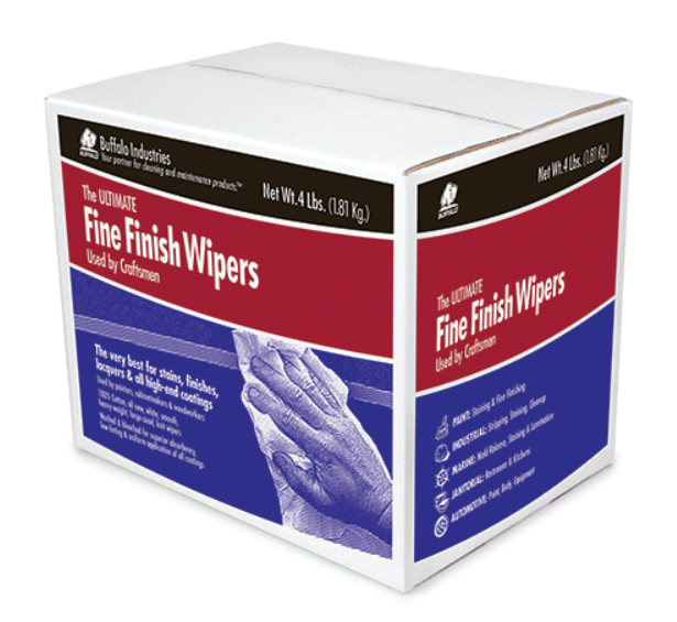 Buffalo Industries Ultimate Fine Finish Wipers - Premium Cotton Rags