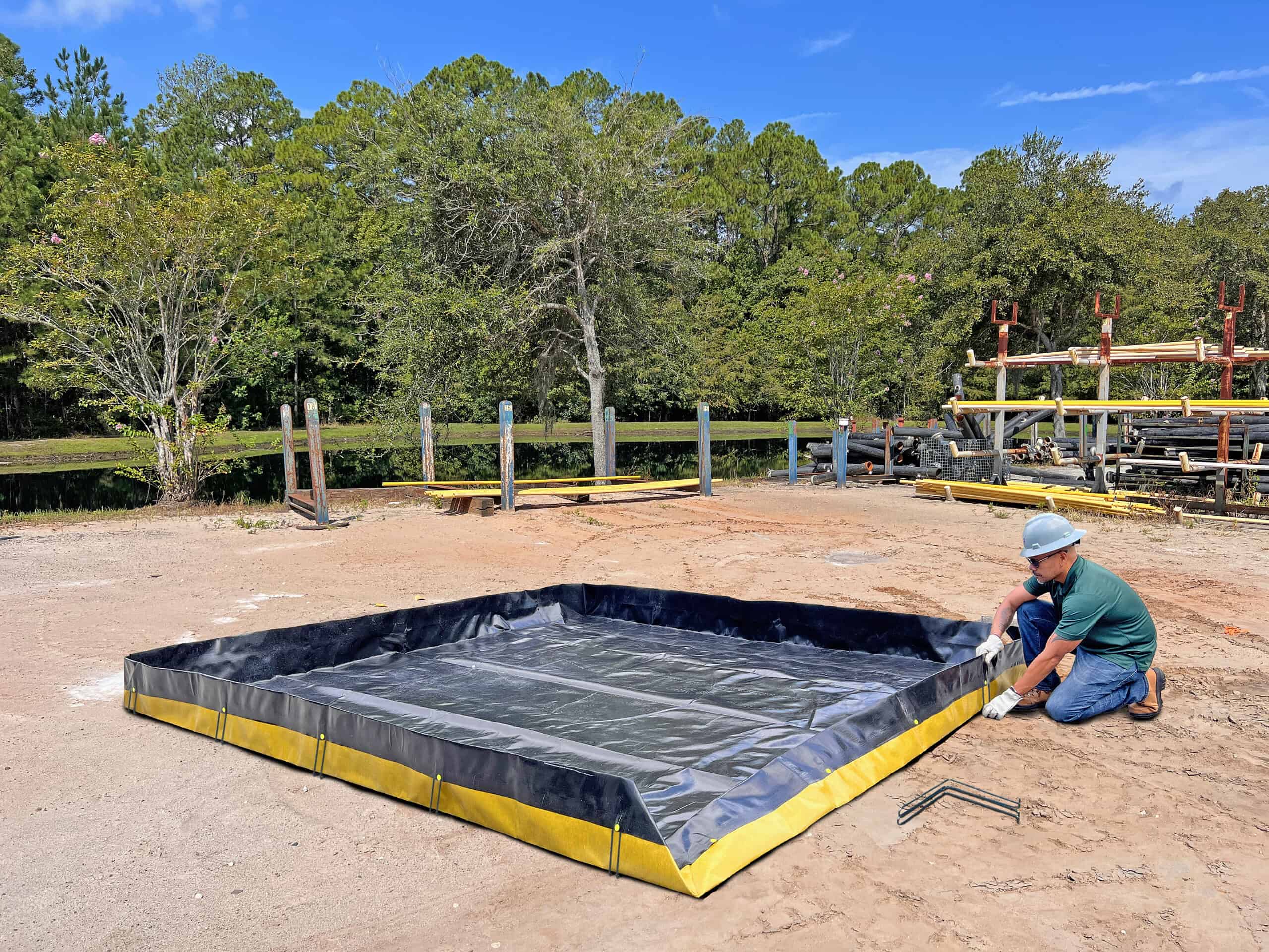 UltraTech Ultra-Containment Berm® - Economy PE Model: Your Reliable Spill Solution!