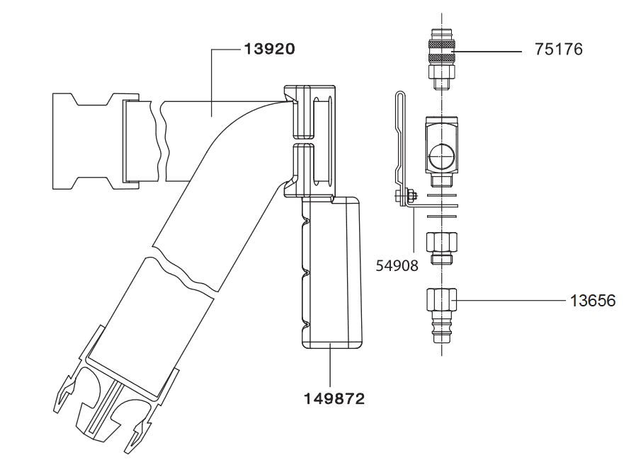 SATA air star C Complete Breathing Tube Assembly - Premium Solution for Seamless Work