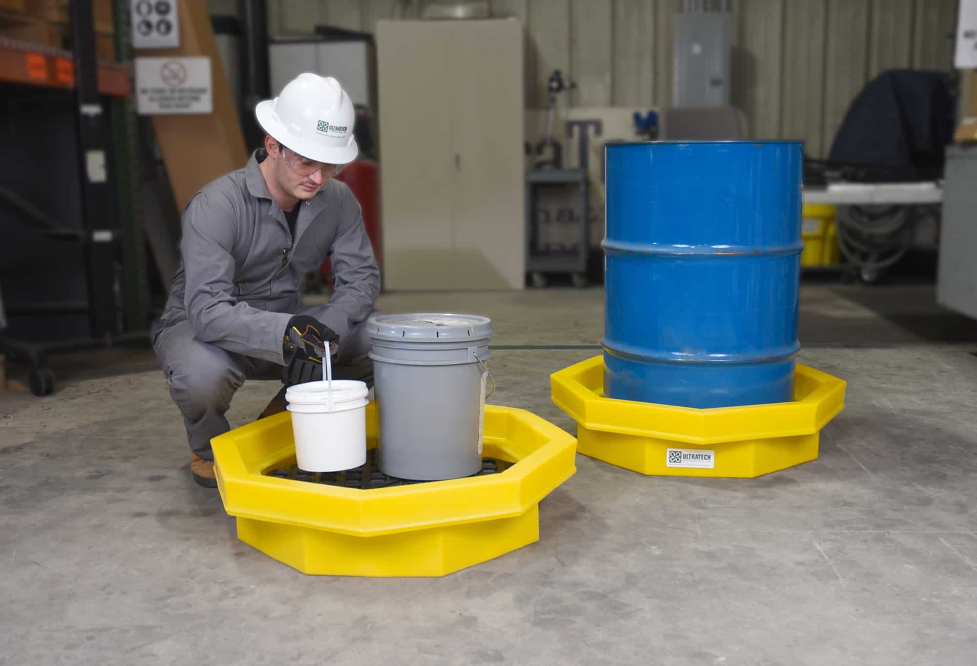 UltraTech Ultra-Drum Tray® - The Ultimate Spill Solution