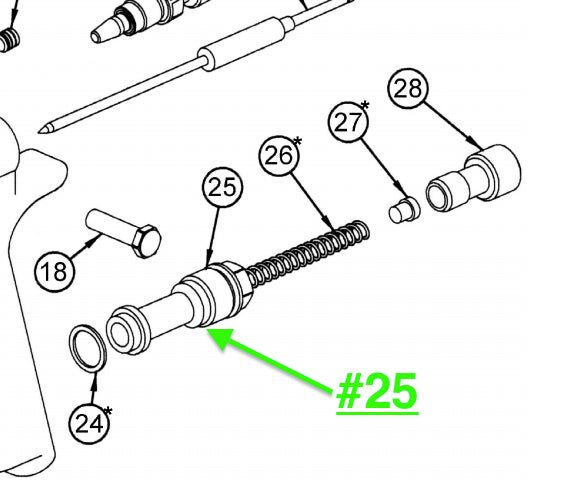 C.A. Technologies 60-201 Rear Bushing - Upgrade Your Spray Guns Now!