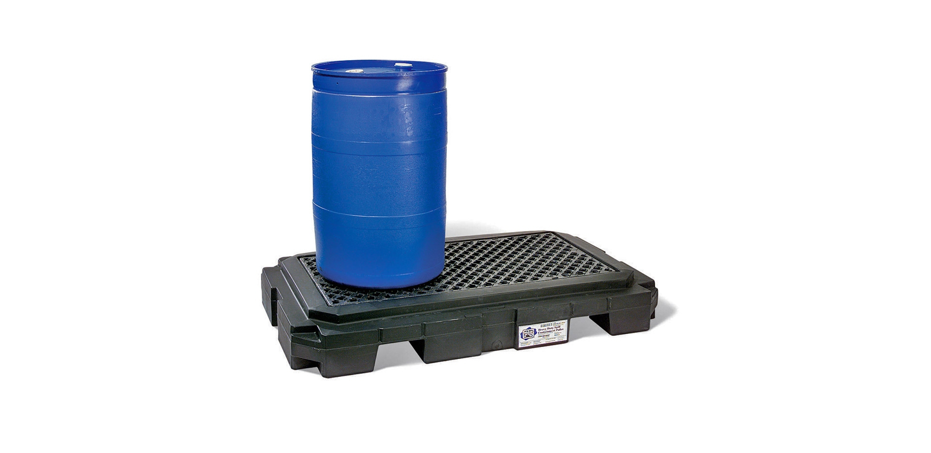 Heavy-Duty 2-Drum PolySpill Pallet: Securely Hold Two 55-Gallon Drums!